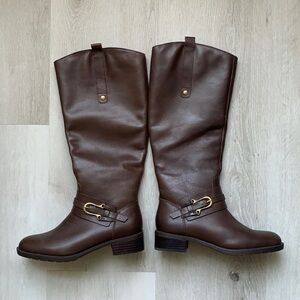 Franco Fortini Raya Riding Boots brown leather